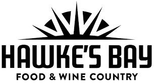 Hawke's Bay Food & Wine Country logo in black and white